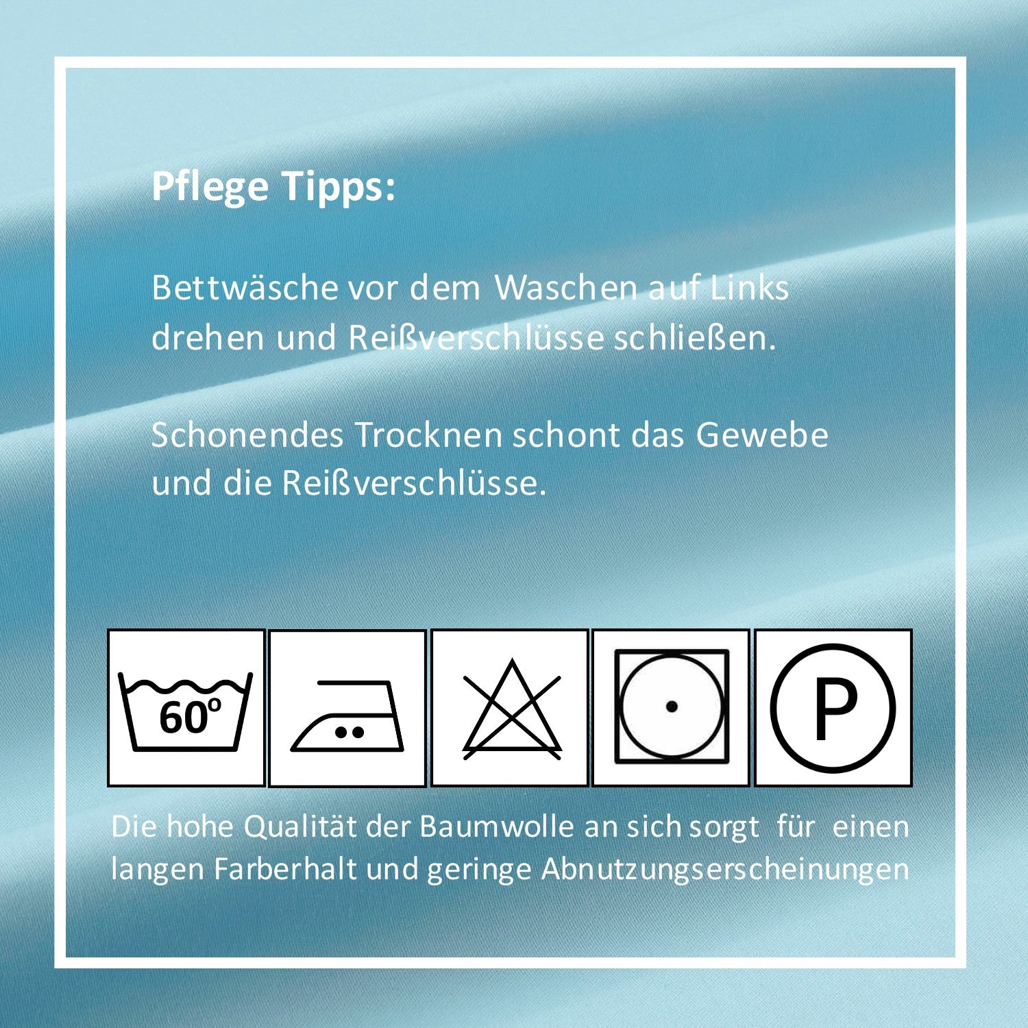 Bettwäsche Set - Mako Satin - Aqua - RIEMTEX