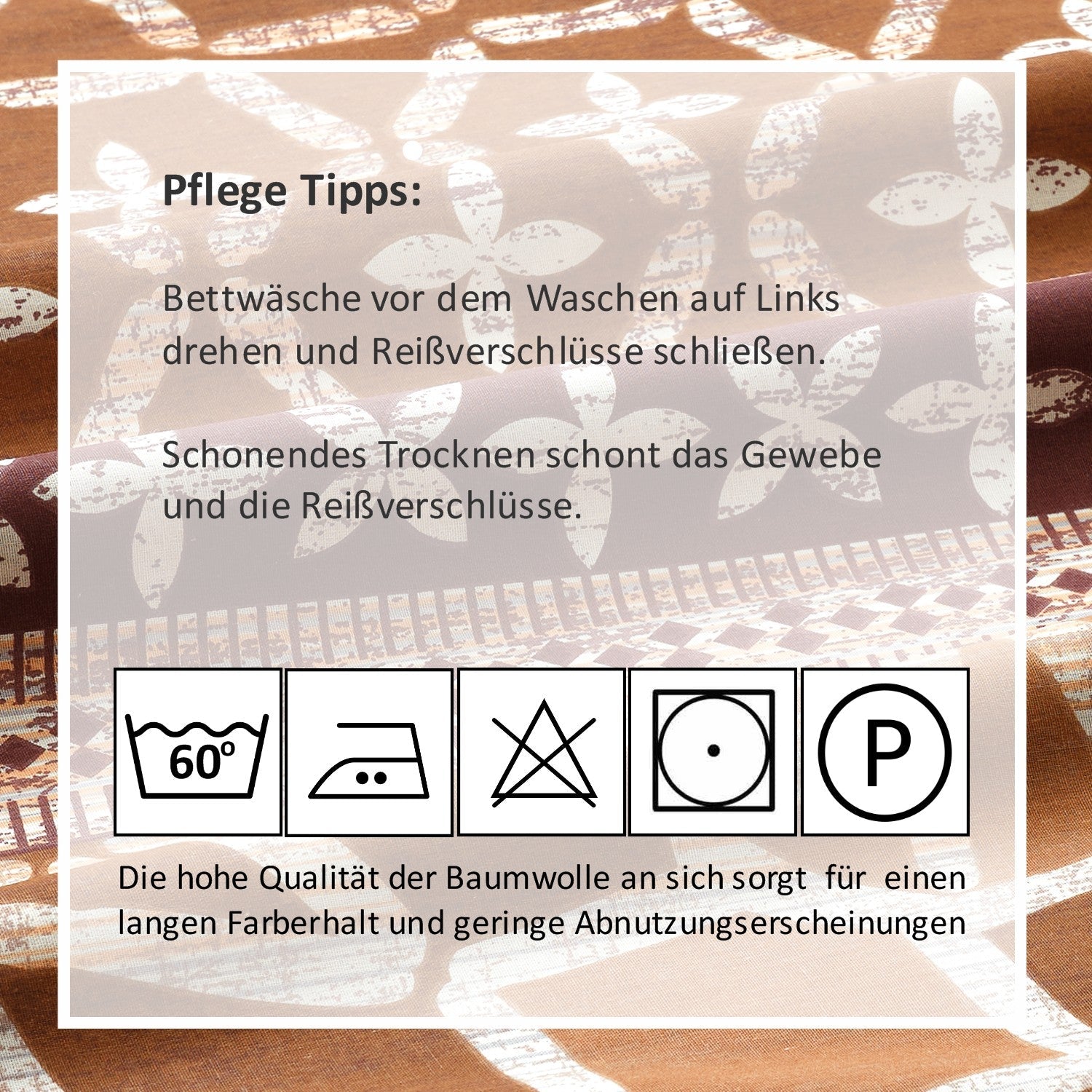 Bettwäsche Set - Renforcé - Navys Brown - RIEMTEX