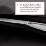 Bettwäsche Set - Mako Satin Anthrazit - RIEMTEX
