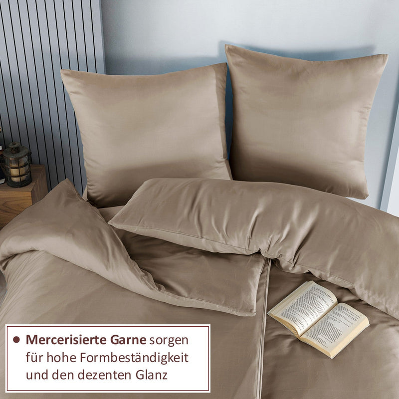 Bettwäsche Set - Mako Satin - Camel - RIEMTEX