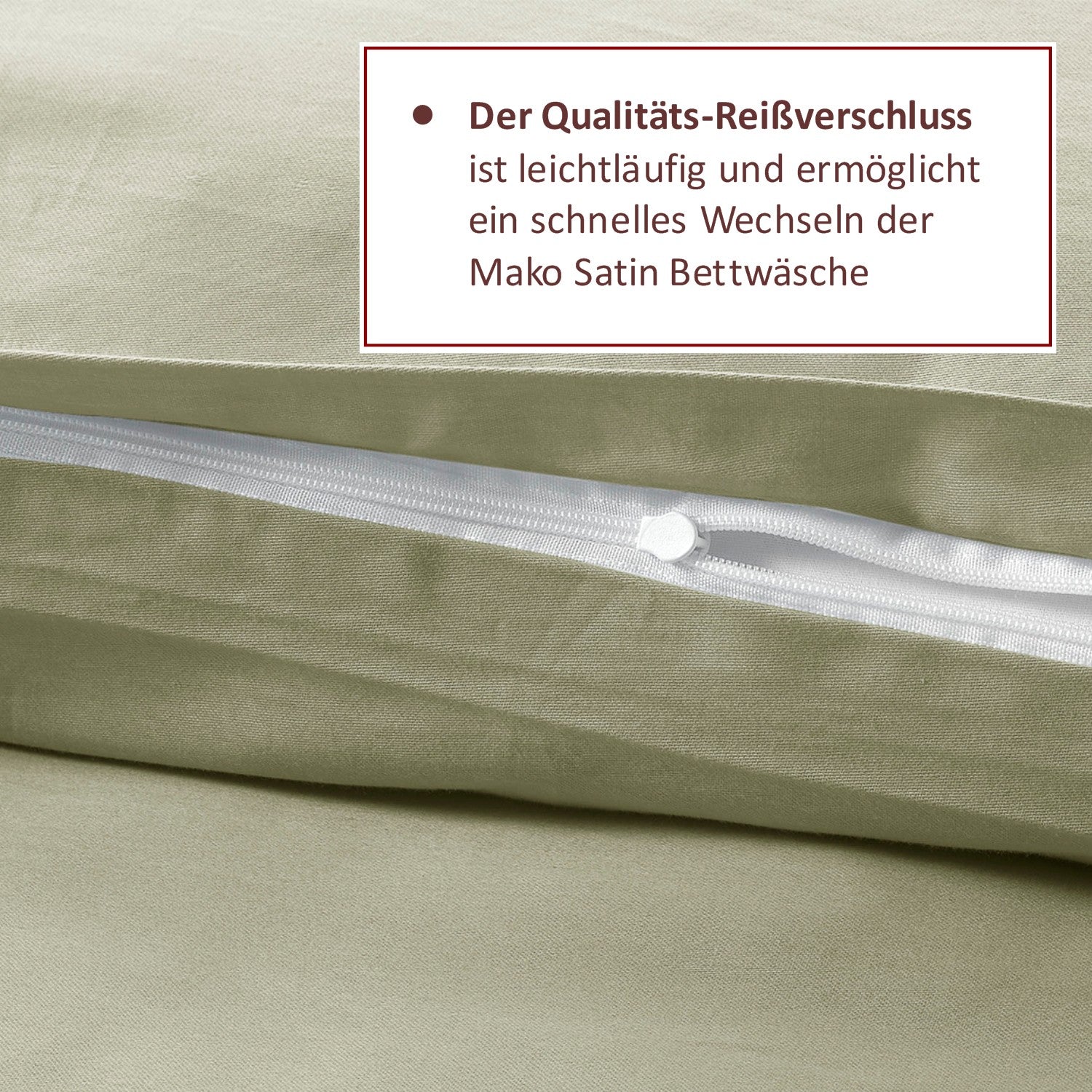 Bettwäsche Set - Mako Satin Lightgreen - RIEMTEX