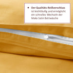Bettwäsche Set - Mako Satin Sonnengelb - RIEMTEX