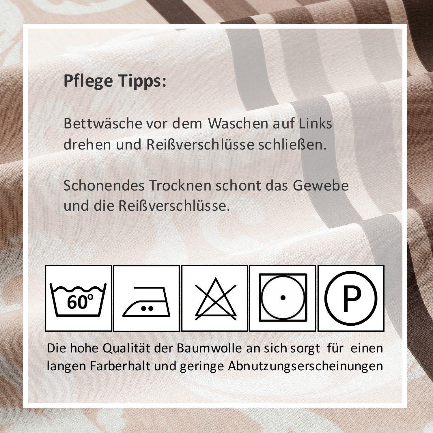 Bettwäsche Set - Renforcé - Natura Brown - RIEMTEX