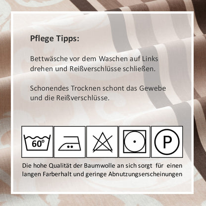 Bettwäsche Set - Renforcé - Natura Brown - RIEMTEX