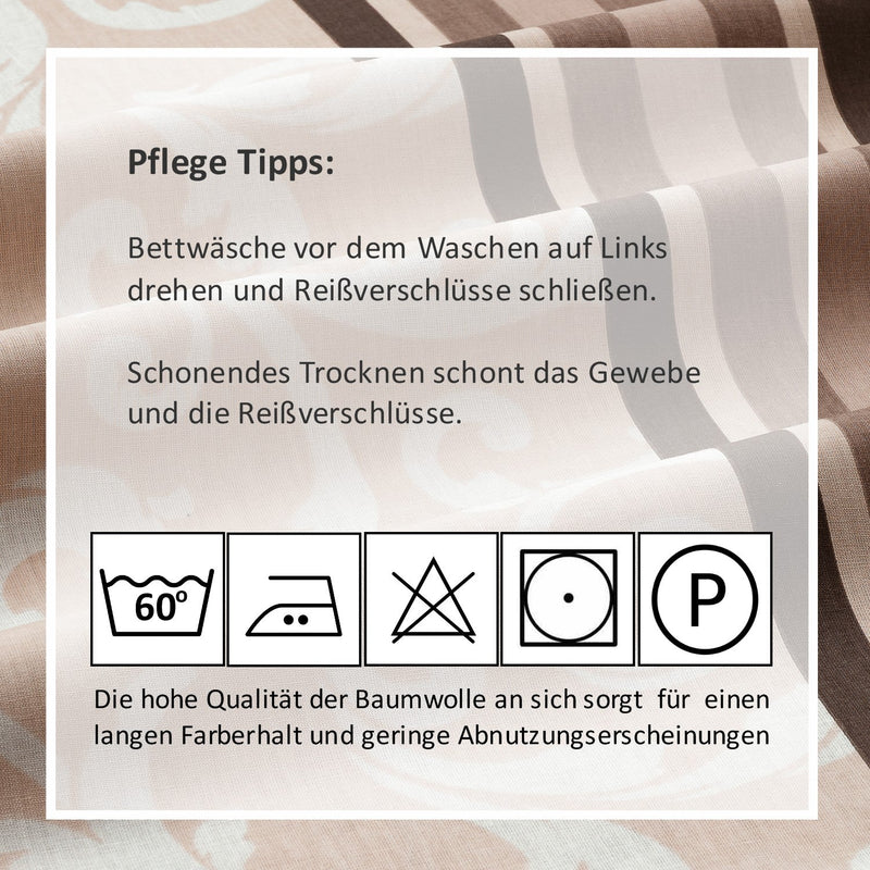 Bettwäsche Set - Renforcé - Natura Brown - RIEMTEX