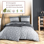 Bettwäsche Set - Renforcé - Natura Grey - RIEMTEX