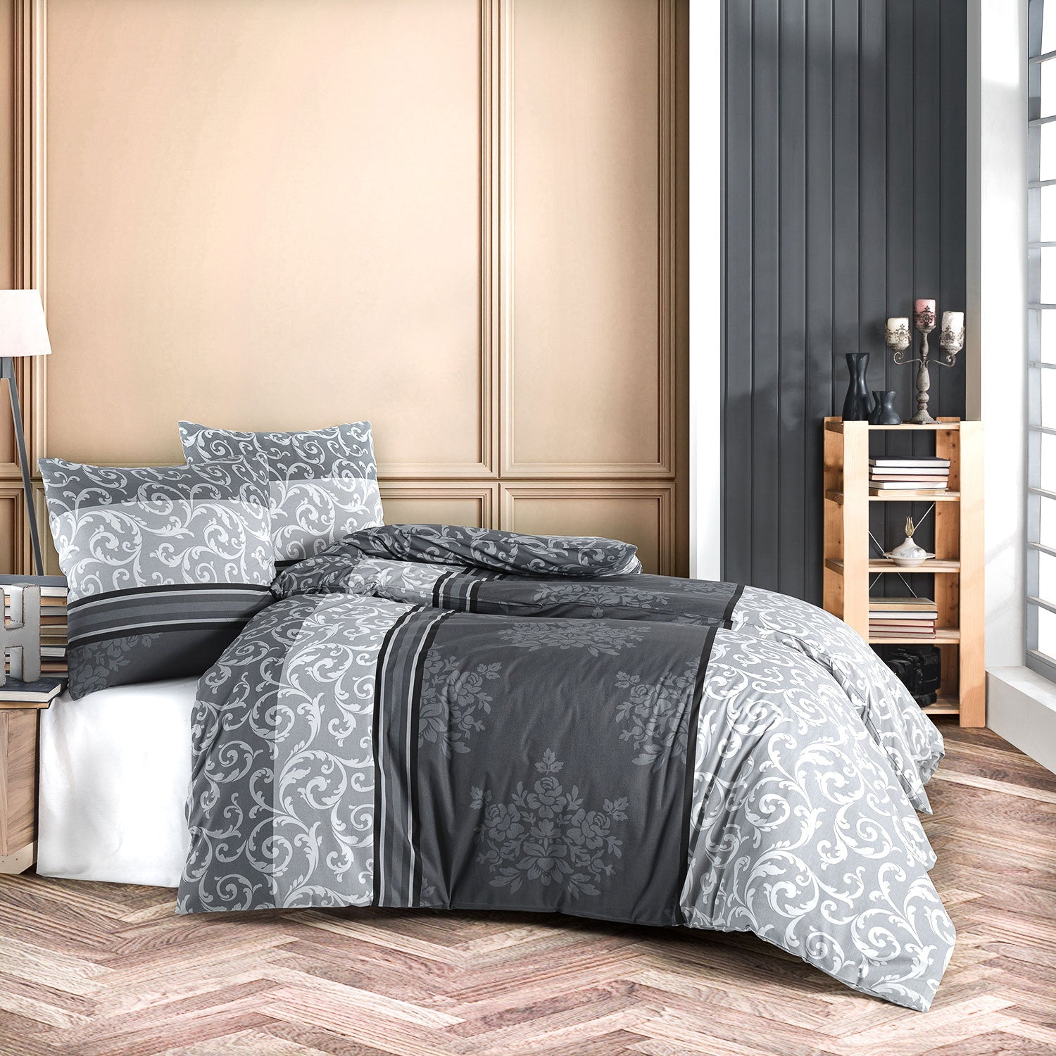Bettwäsche Set - Renforcé - Natura Grey - RIEMTEX