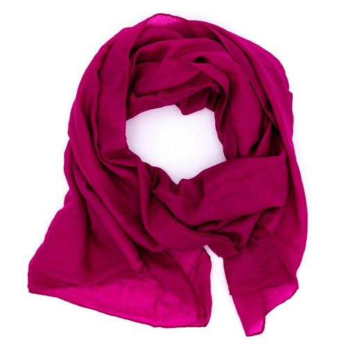 Damen Schal Halstuch in Magenta - RIEMTEX