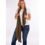 Damen Schal Stola in Olive - RIEMTEX