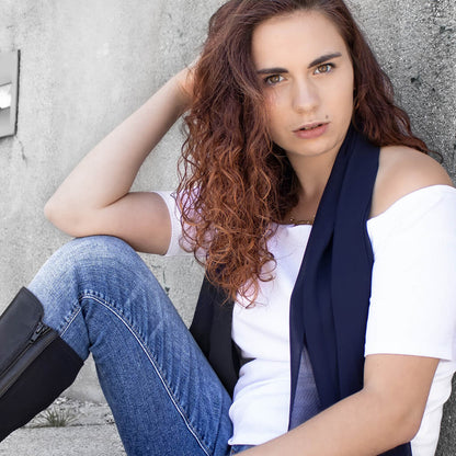 Damen Schal Tuch in Rot - RIEMTEX