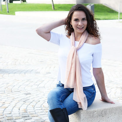 Damen Schal Tuch in Rot - RIEMTEX