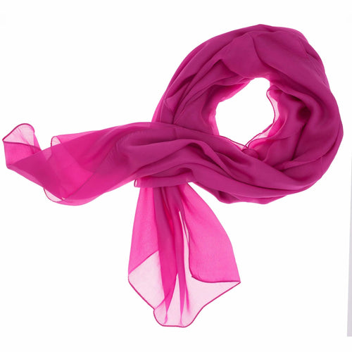 Damen Seidenschal in Fuchsia - RIEMTEX