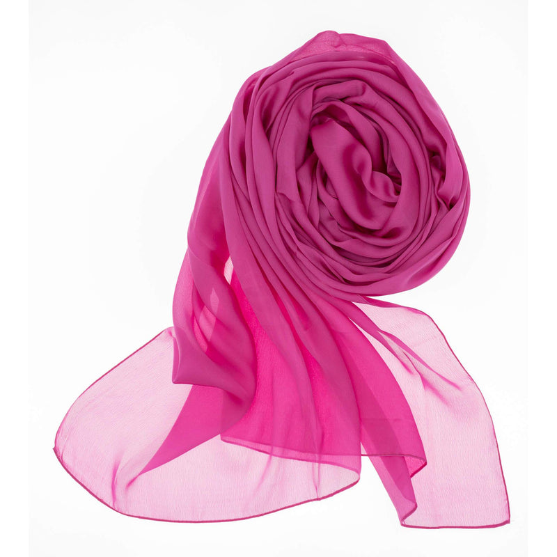 Damen Seidenschal in Fuchsia - RIEMTEX