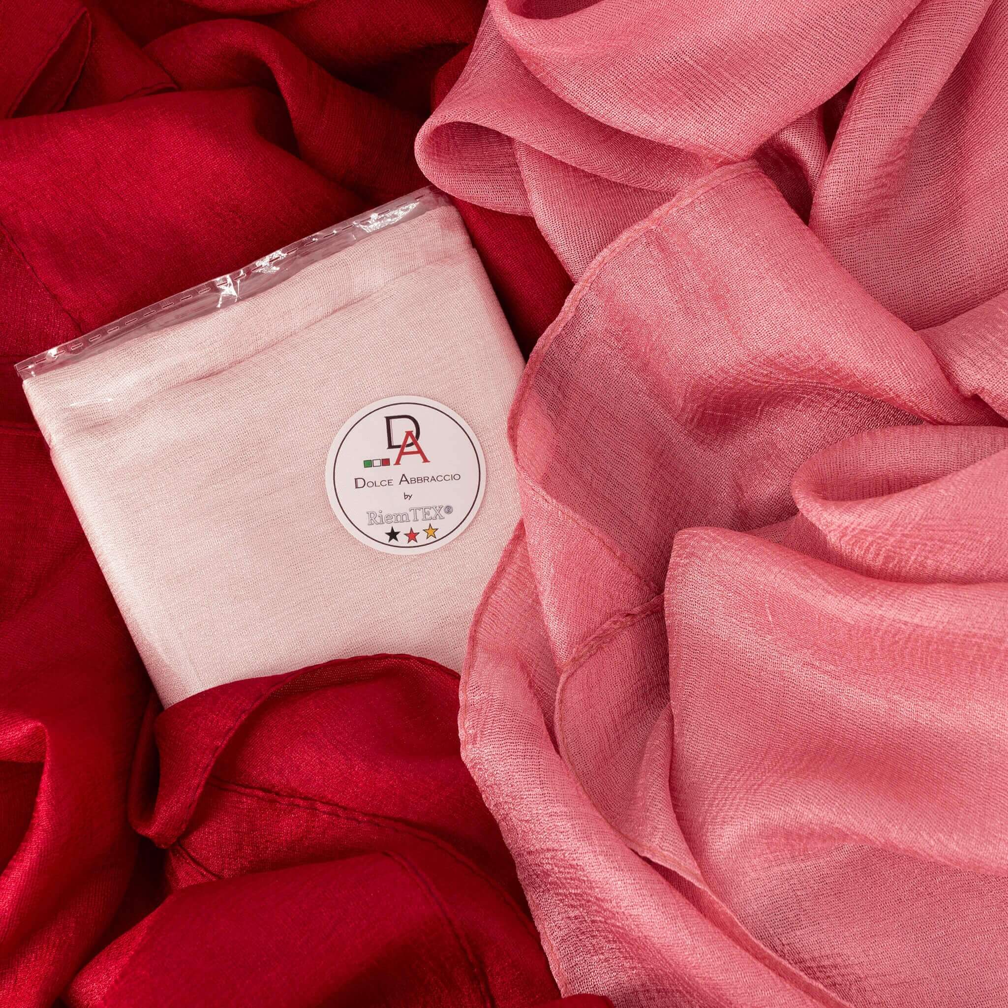 Damen Seidentuch Stola Blush - RIEMTEX