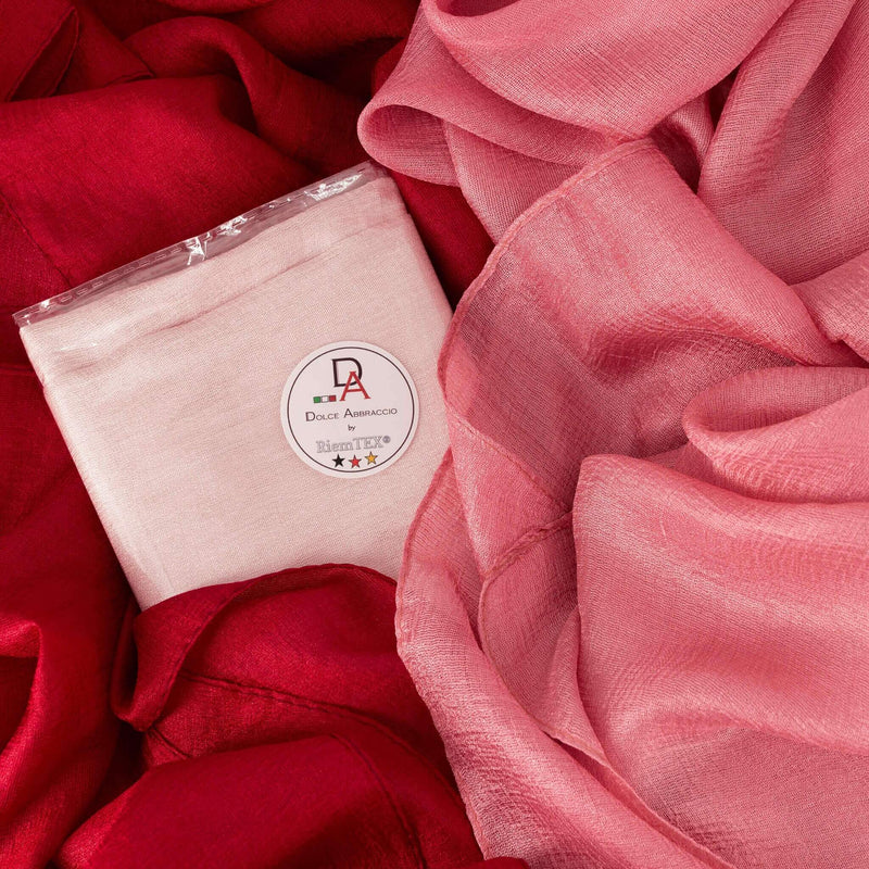 Damen Seidentuch Stola Blush - RIEMTEX