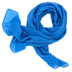 Damenschal aus Chiffon in Blau - RIEMTEX