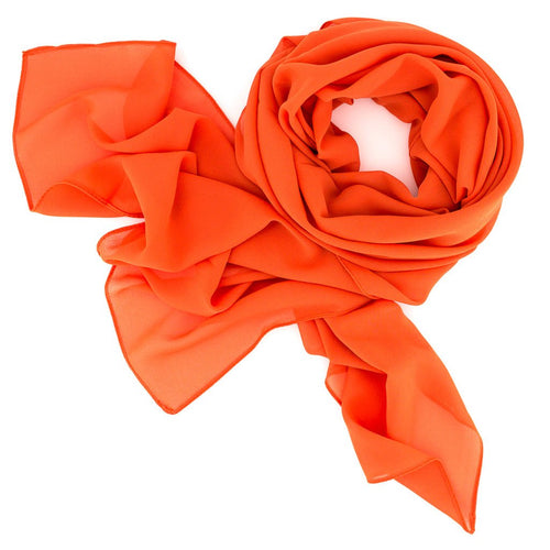 Damenschal aus Chiffon in Orange - RIEMTEX