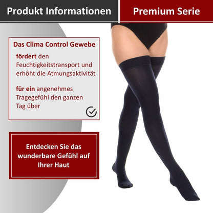 Medizinische Kompressionsstrümpfe Klasse 2 Navy - RIEMTEX