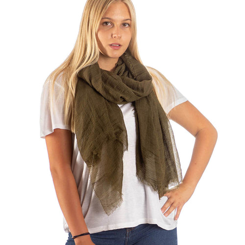 Pashmina Schal in Army Green - RIEMTEX