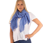 Pashmina Schal in Jeans-Blau - RIEMTEX