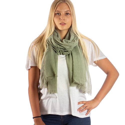 Pashmina Schal in Moosgrau - RIEMTEX