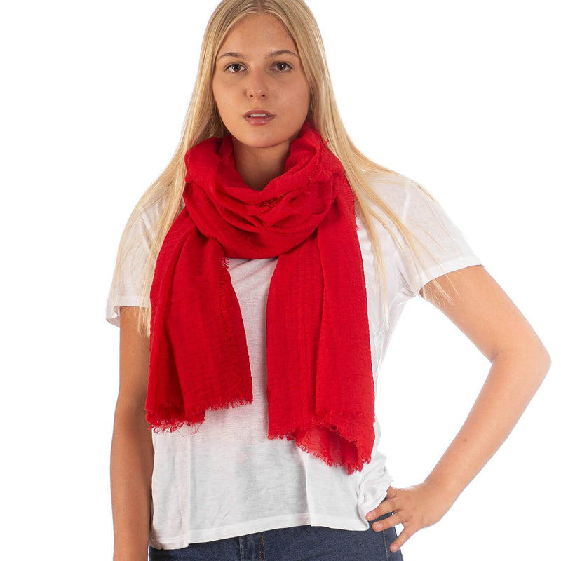 Pashmina Schal in Rot - RIEMTEX