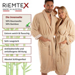 TWIN VELOUR Bademantel Beige - RIEMTEX