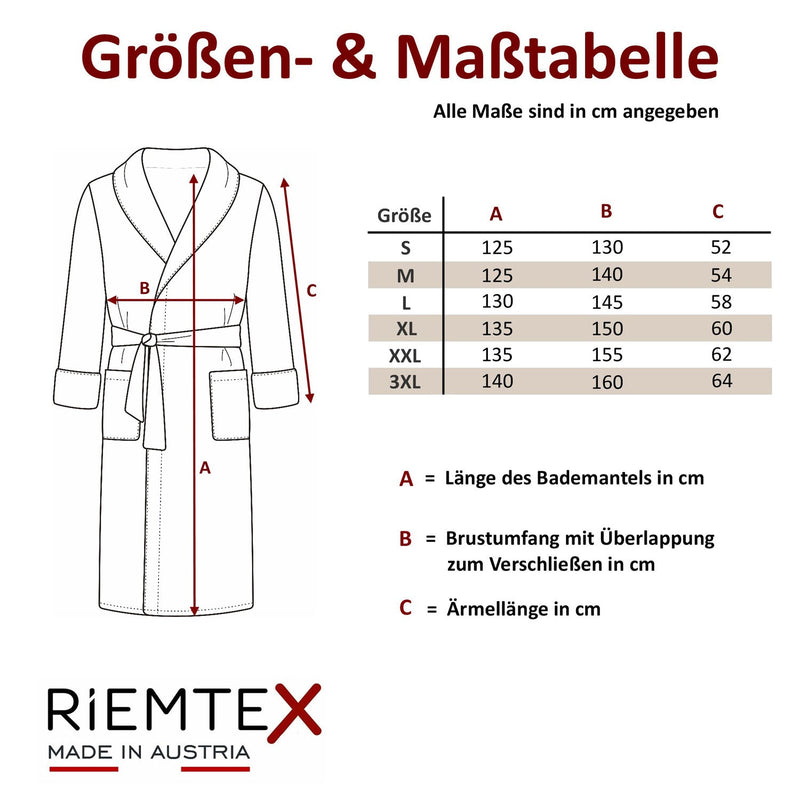 TWIN VELOUR Bademantel Silber - RIEMTEX