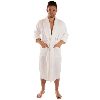 TWIN VELOUR Bademantel Weiß - RIEMTEX